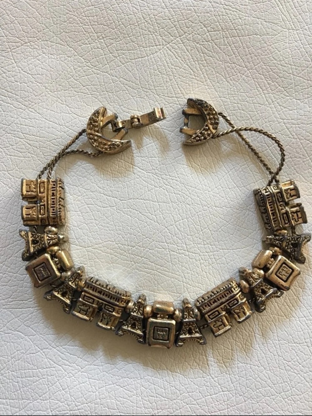 VINTAGE BRACELET WITH • 
            FRENCH BAUBLES (BIJOUX)